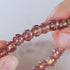Amethyst Spark | .925 Sterling Silver | Firework Glass Bracelet